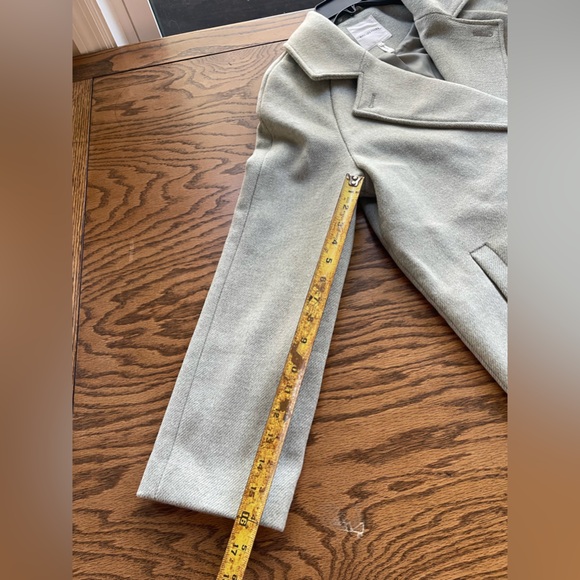 AVEC LES FILLES Women's  Collar Coat Size Medium Moss, Light Green - Picture 11 of 13